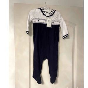 NWT Rock a Bye Baby Boutique 6-12 Month Boys Collared Outfit